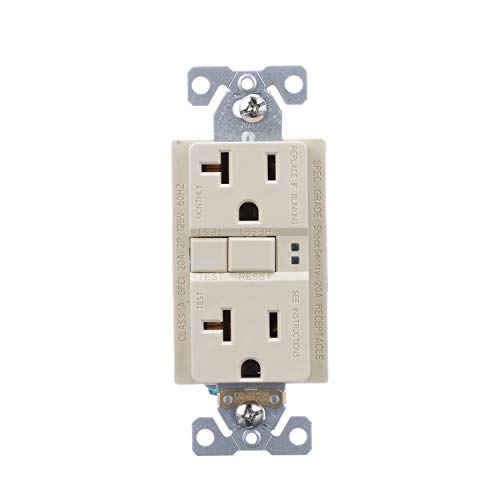 EATON SGF20V Duplex Receptacle, Ivory