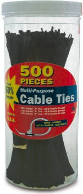 Gardner Bender 71111 UV-resistant Cable Tie, 500-Pk. - Quantity 10