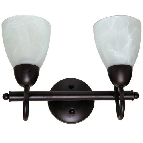 Boston Harbor V83NK02-VB Two Light Vanity Wall Fixtures, Venetian Bronze