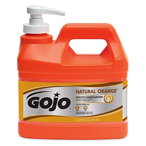 GOJO 12 Gallon Bottle White Natural* Orange Citrus Scented Heavy Duty Hand Cleaner