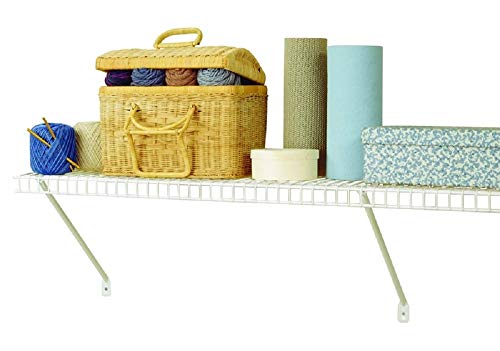 All-Purpose Wire Shelf Kit, White, 4-Ft. x 12-In.