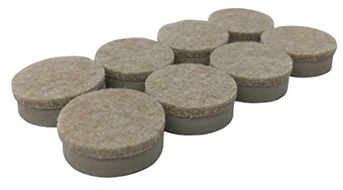 Shepherd Hardware 9915 1-Inch Heavy Duty Felt Gard Self-Adhesive Leveling Furniture Pads, Beige,8-Pack