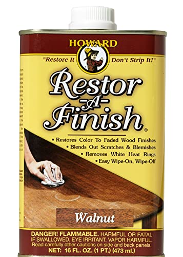 HOWARD RF4016 RF3016 Restor-A-Finish 16oz, 16 oz, Walnut, 16 Fl Oz
