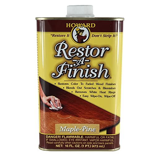 HOWARD RF2016 RF3016 Restor-A-Finish, 16 oz, Maple-Pine