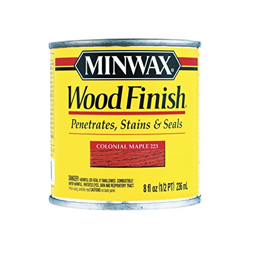 Minwax 22230 1/2 Pint Colonial Maple Wood Finish Interior Wood Stain