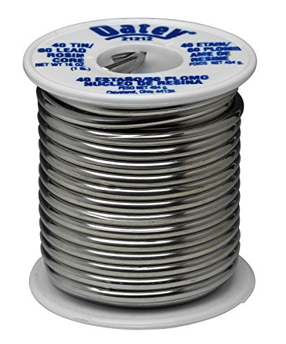 Oatey 21212 Rosin Leaded Core Solder, 1/8 In Dia, Silvery, 1 Lb, Grey