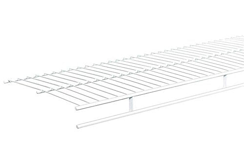 ClosetMaid 1361 Shelf and Rod Wire Shelf, 6-Feet X 12-Inch, White