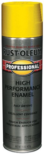 15 Oz Safety Yellow Professional High Performance Enamel Spray 7543-83 [Set of 6]