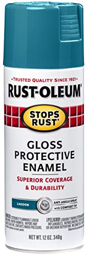 Rust-Oleum 277239 Stops Rust Spray Paint, 12 Oz, Gloss Lagoon