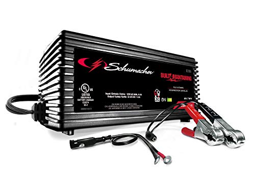 Schumacher SC1355 Fully Automatic Battery Maintainer - 1.5 Amp, 6/12V - For Car, Power Sport, or Marine Batteries