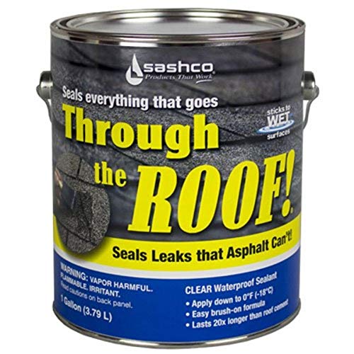 Sashco 14004 Gallon Clear Roof Sealant