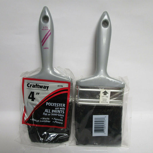 Linzer Craftway 3179 Polyester Varnish/Wall Brush 4" LOT OF 2 PER ORDER
